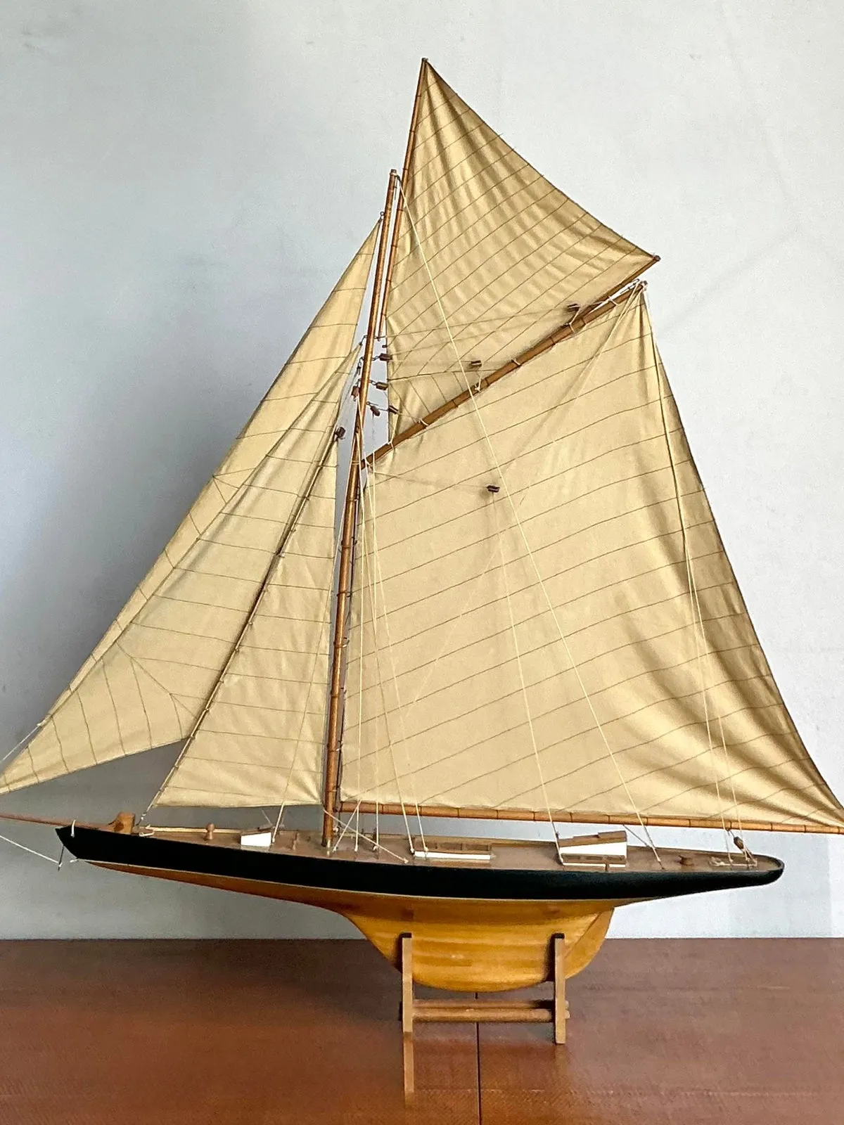 Vintage Boho Sailboat Scale Model — additional photo 2