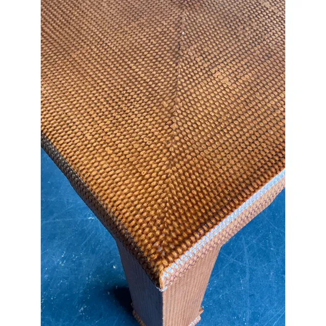 Vintage Boho Grasscloth Ming Extendable Dining Table — additional photo 5