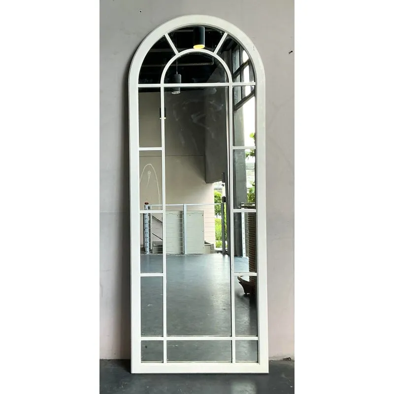 Vintage Boho Arched Millwork Floor Mirror — additional photo 4