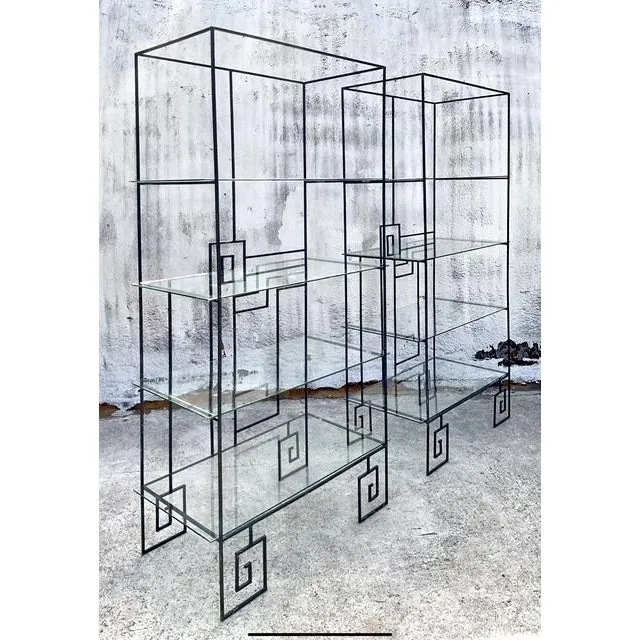 Vintage Boho Deco Wrought Iron Etagere - A Pair — additional photo 2