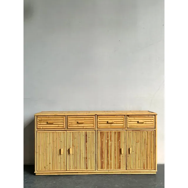 Vintage Boho Rattan Credenza — additional photo 5