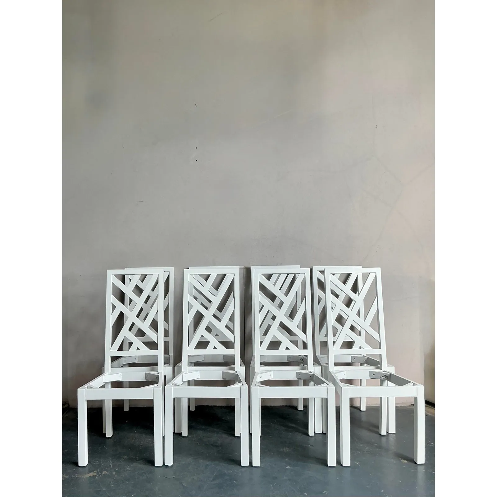 Vintage Regency Chinese Chippendale Dining Chairs - Set of 8 — additional photo 6