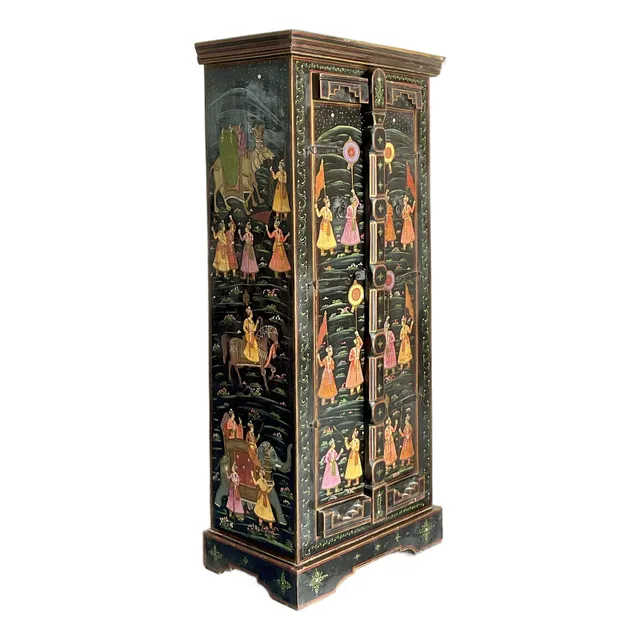 Vintage Boho Hand Painted Cabinet — additional photo 1