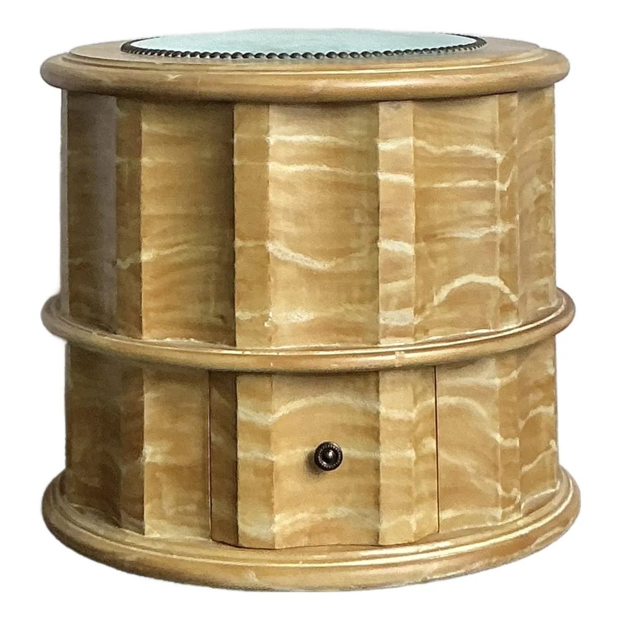 Vintage Regency Hand Painted Column Low Stool — additional photo 1