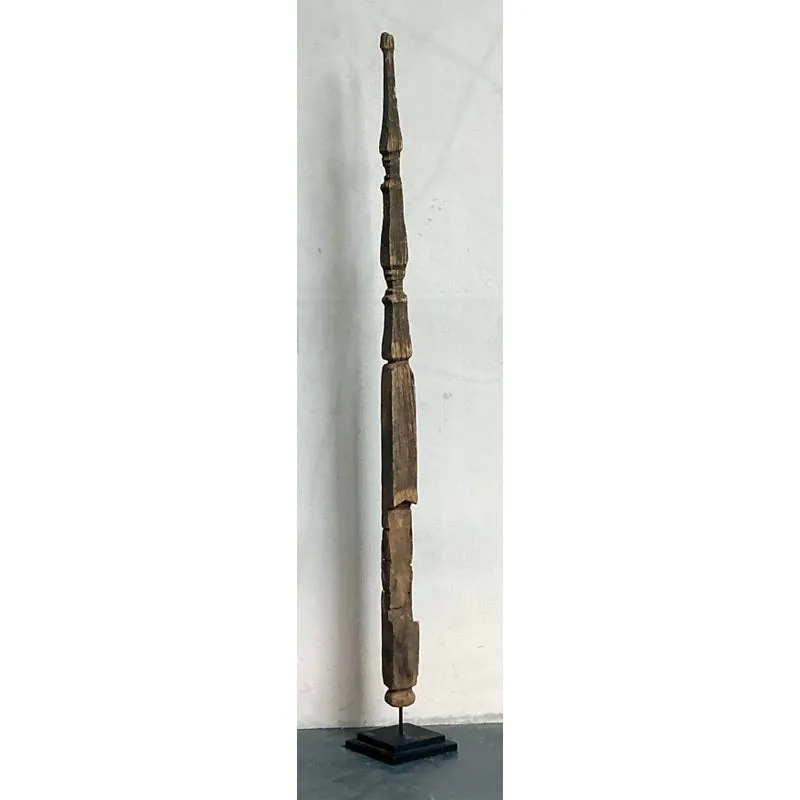 Vintage Boho Rustic Wood Totem — additional photo 3
