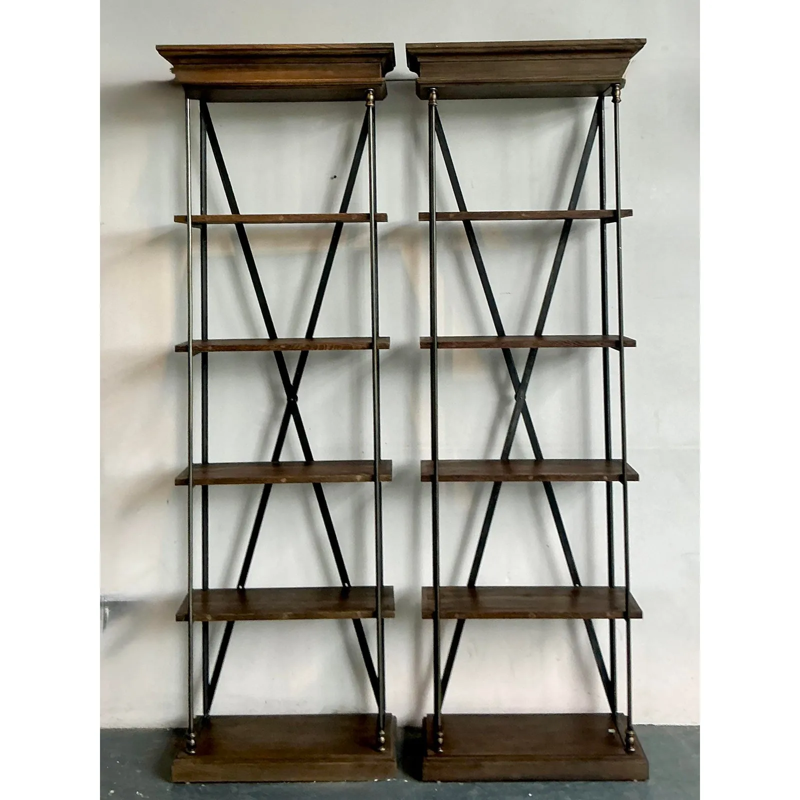 Vintage Regency Monumental Etagere - A Pair — additional photo 2