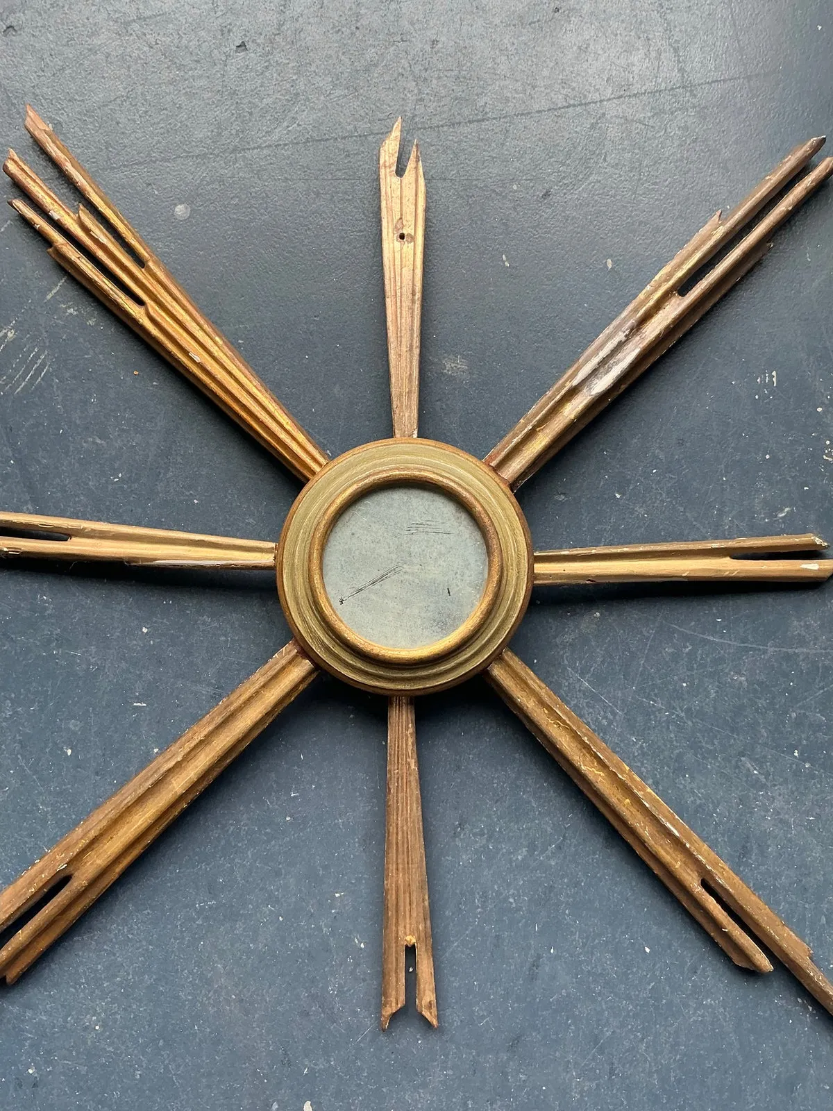Vintage Regency Gilt Starburst Mirror — additional photo 3