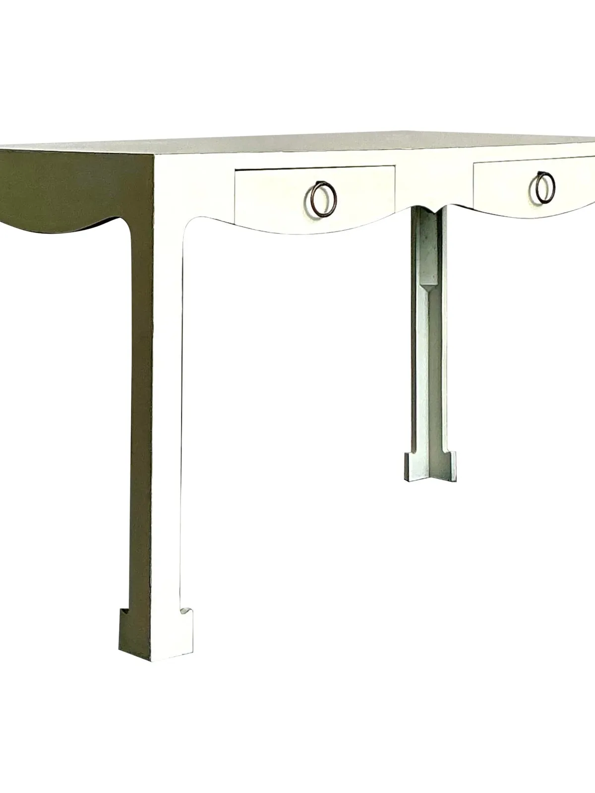 Vintage Regency Scalloped Writing Desk