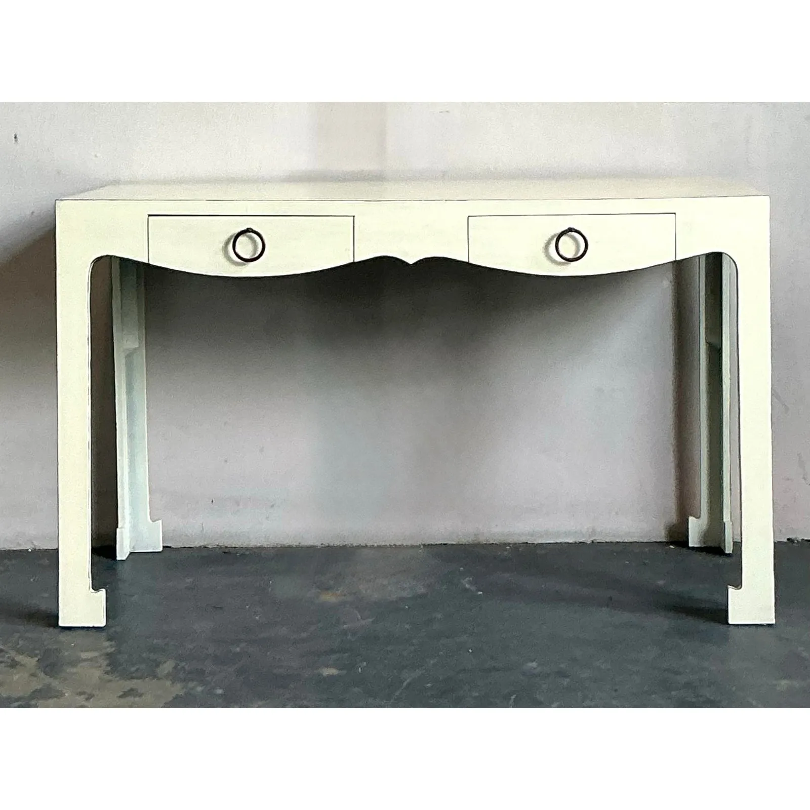 Vintage Regency Scalloped Writing Desk — additional photo 5