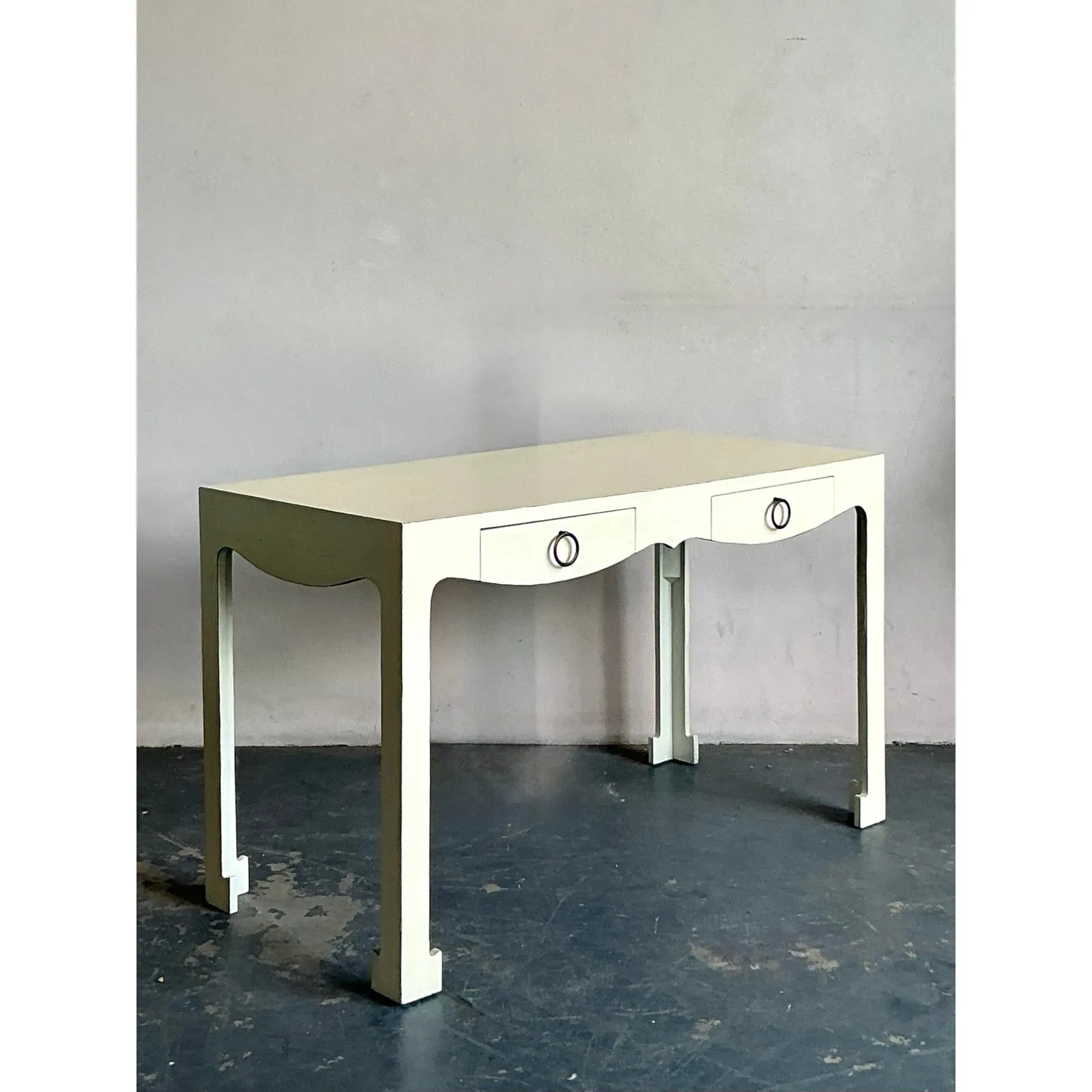 Vintage Regency Scalloped Writing Desk — additional photo 8