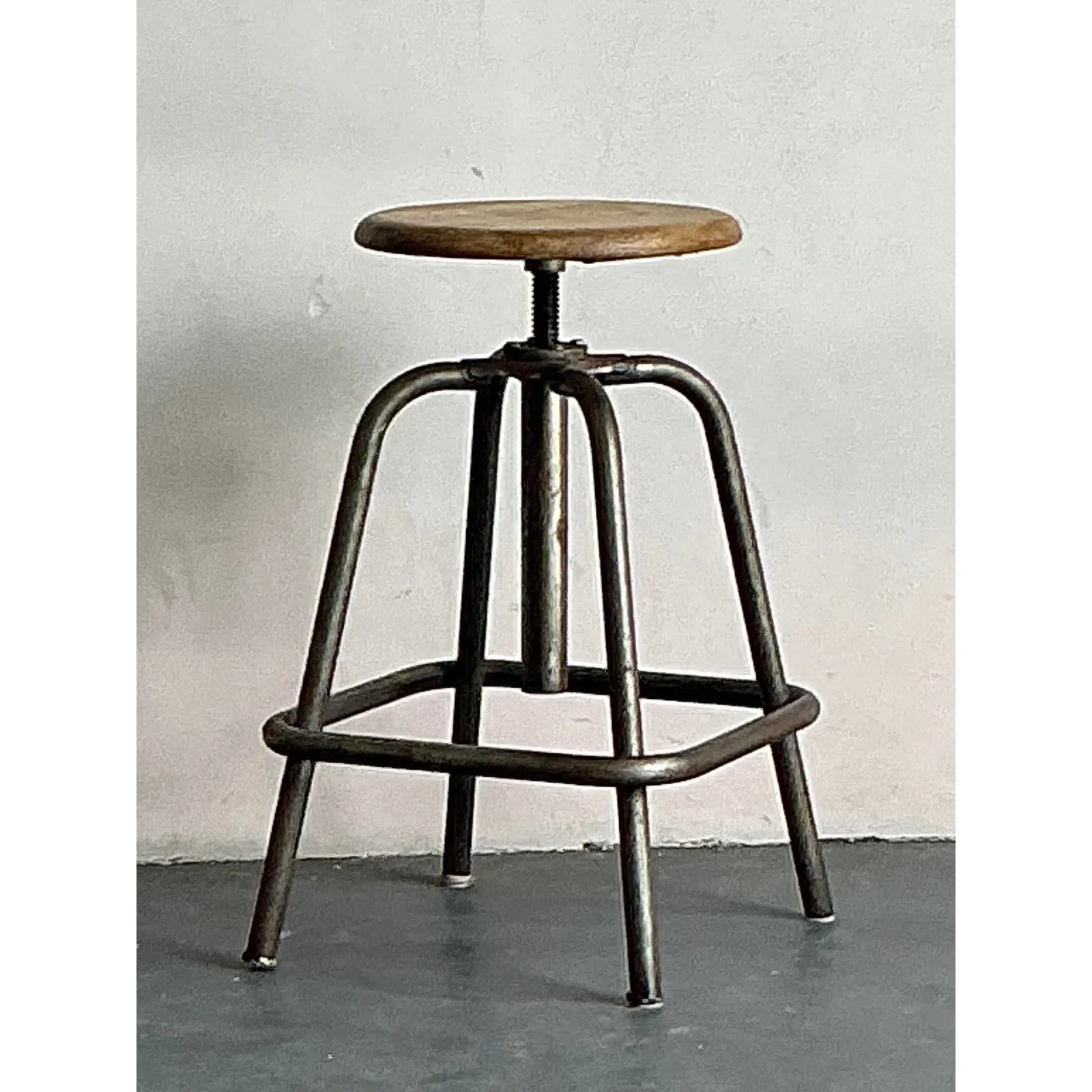 Vintage Boho Industrial Stool — additional photo 5