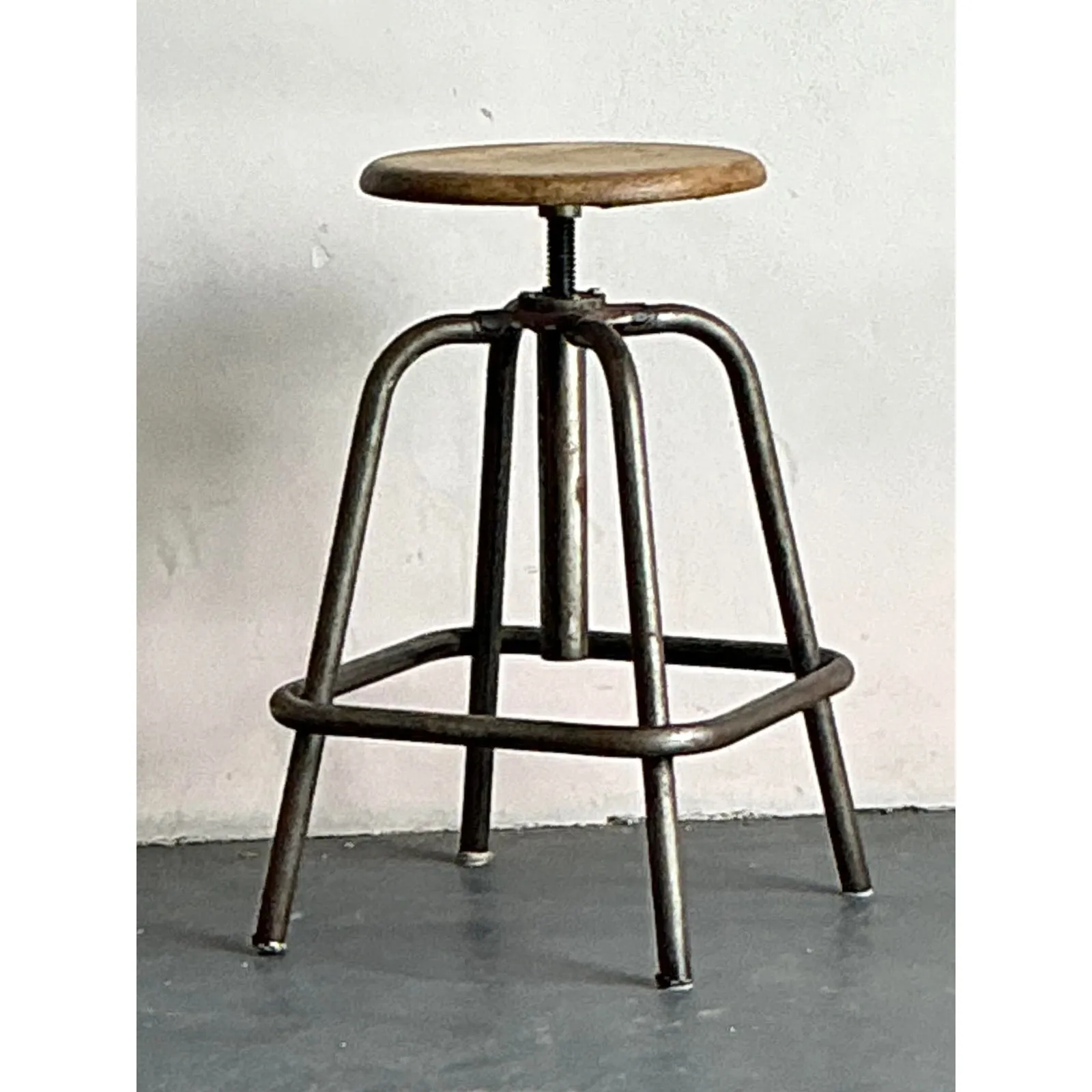 Vintage Boho Industrial Stool — additional photo 6