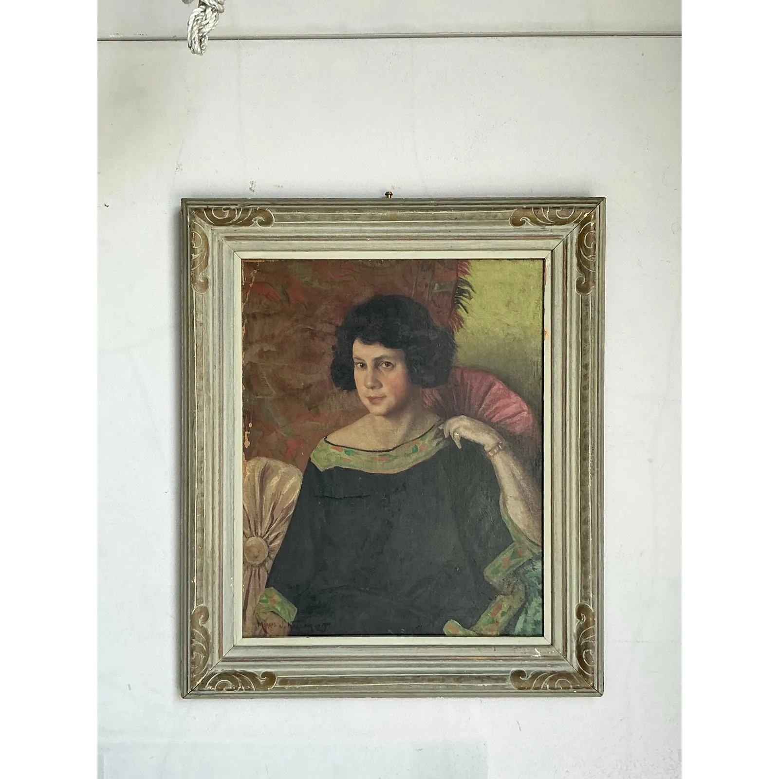 Vintage Regency 1925 Original Portrait of a Lady — additional photo 2