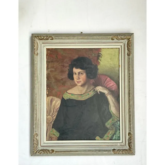Vintage Regency 1925 Original Portrait of a Lady — additional photo 1
