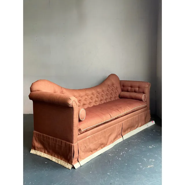 Vintage Regency Tomlinson Roll Back Tufted Sofa — additional photo 3