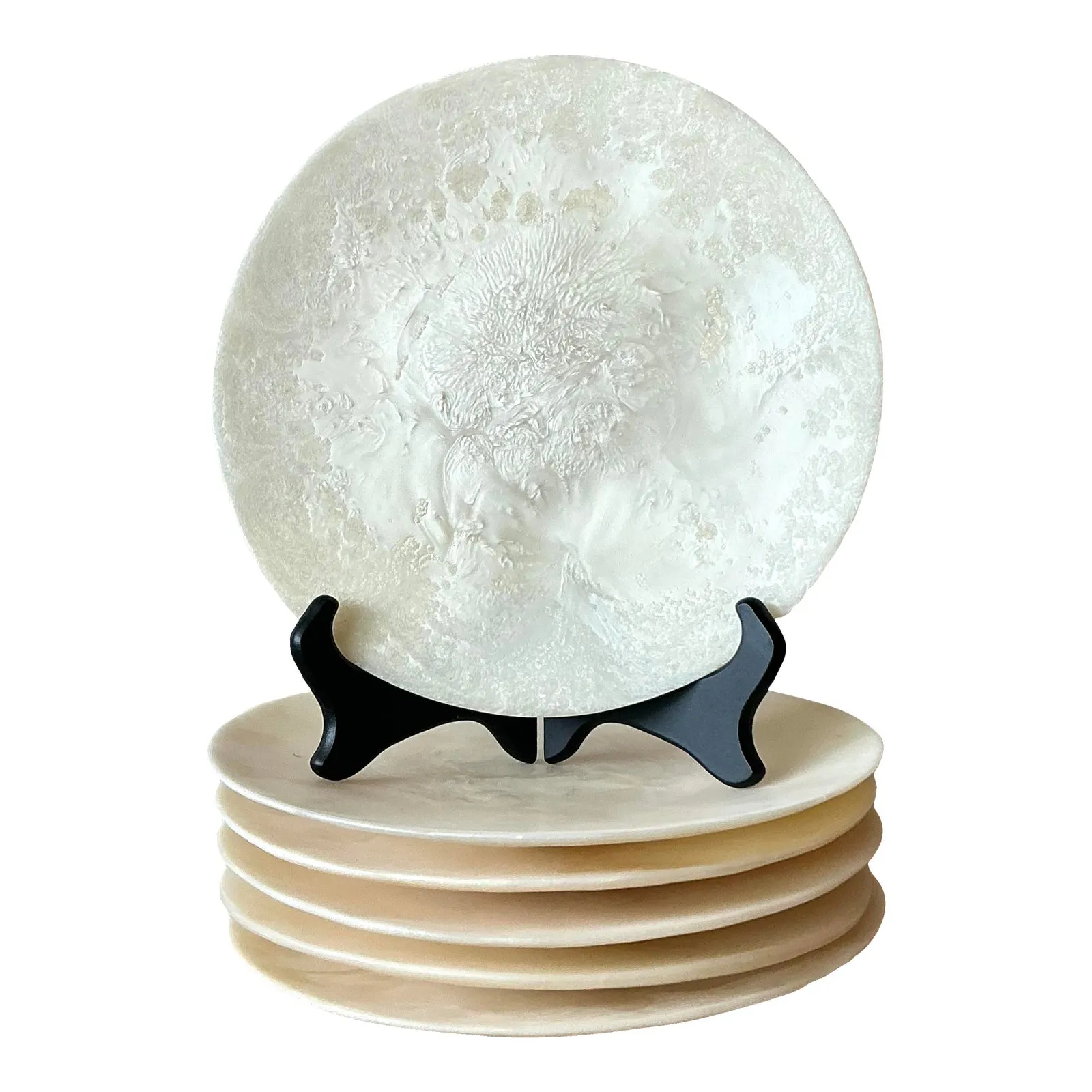 Vintage Boho Poured Resin Plates - Set of 6 — additional photo 7