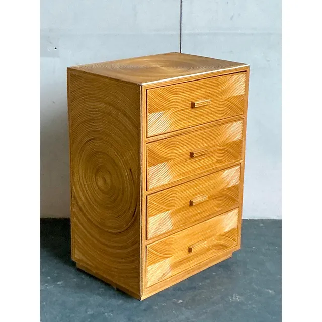 Vintage Boho Pencil Reed Chest of Drawers — additional photo 6