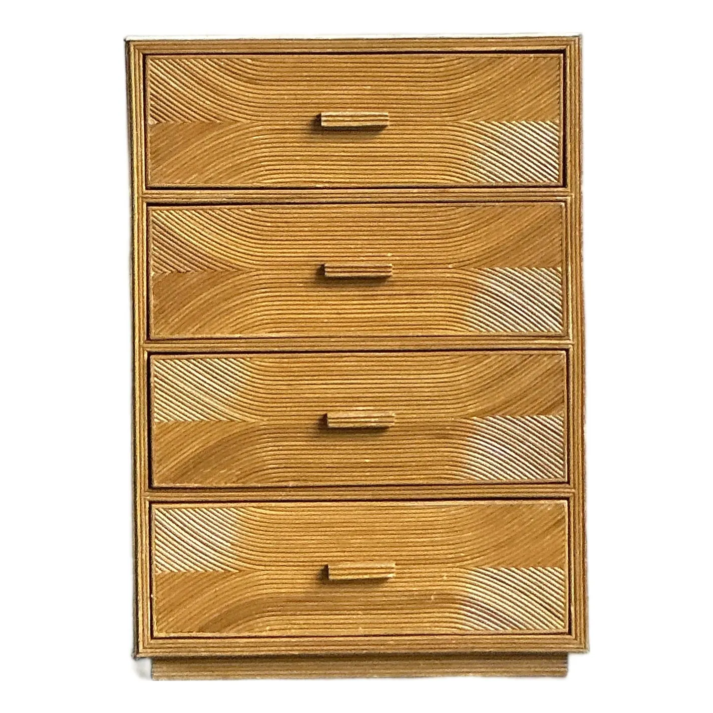 Vintage Boho Pencil Reed Chest of Drawers — additional photo 1