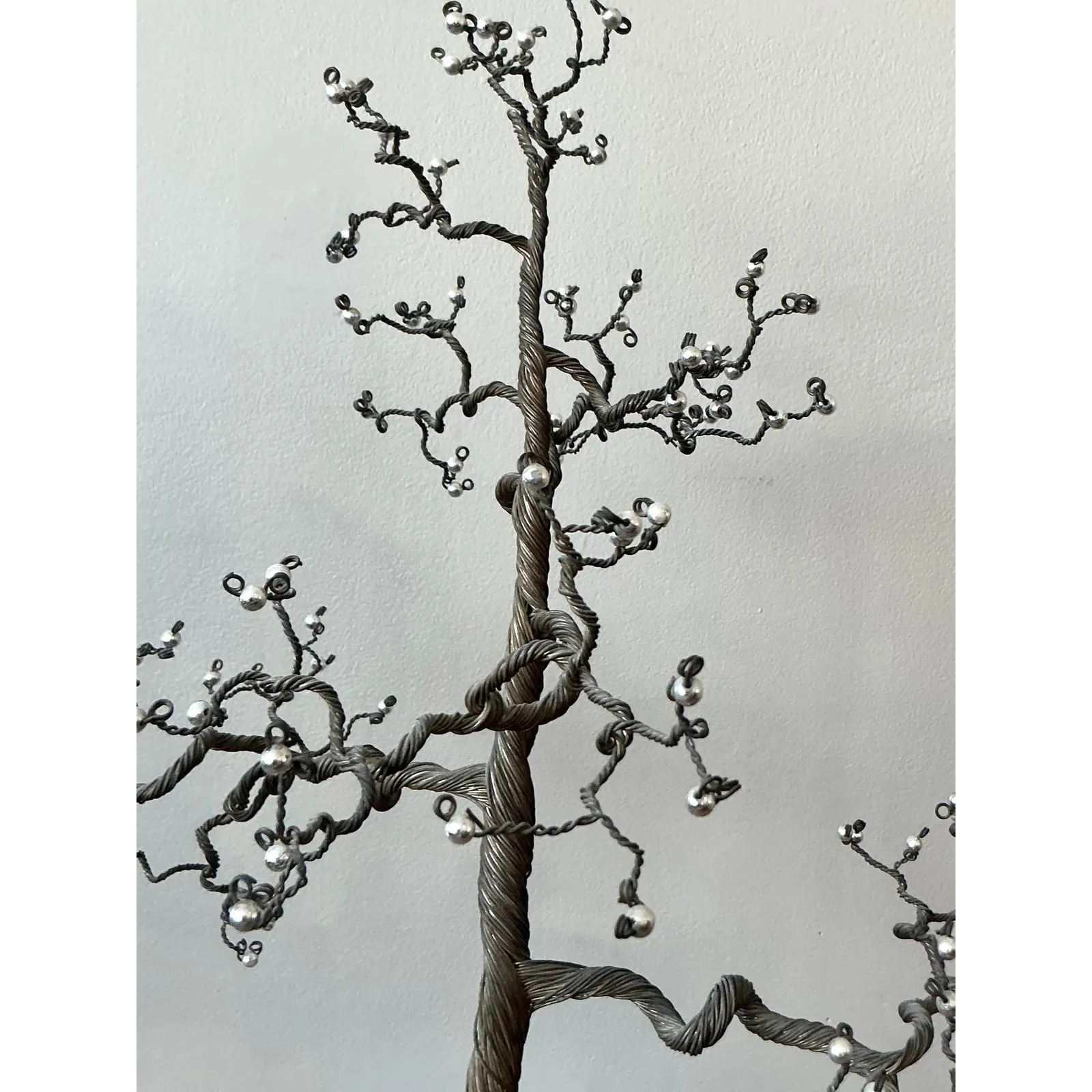 Vintage Boho Twisted Tree Sculpture With Crystal Detail — additional photo 6