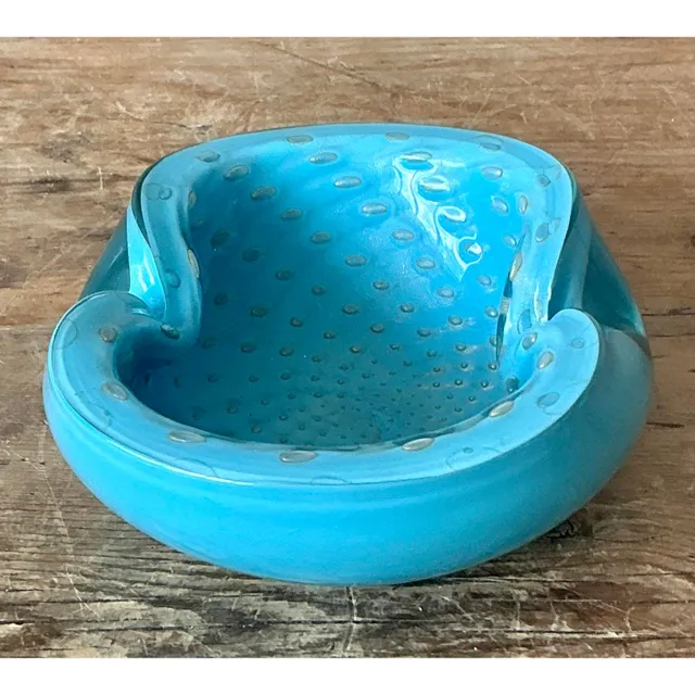 Vintage Italian Art Glass Bowl After Murano - Glass, 6W x 2.25H — additional photo 3