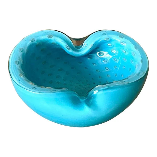Vintage Italian Art Glass Bowl After Murano - Glass, 6W x 2.25H — additional photo 1