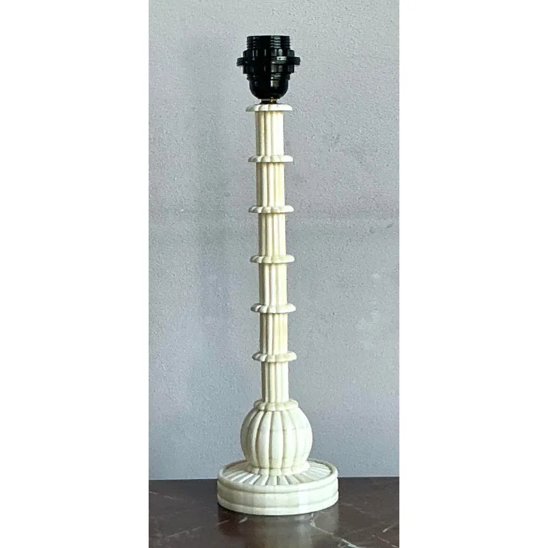 Vintage Boho Bone Candlestick Lamp — additional photo 4