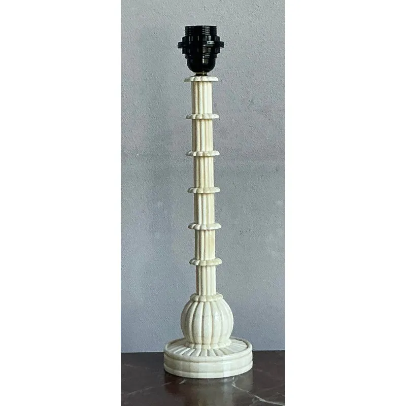 Vintage Boho Bone Candlestick Lamp — additional photo 2