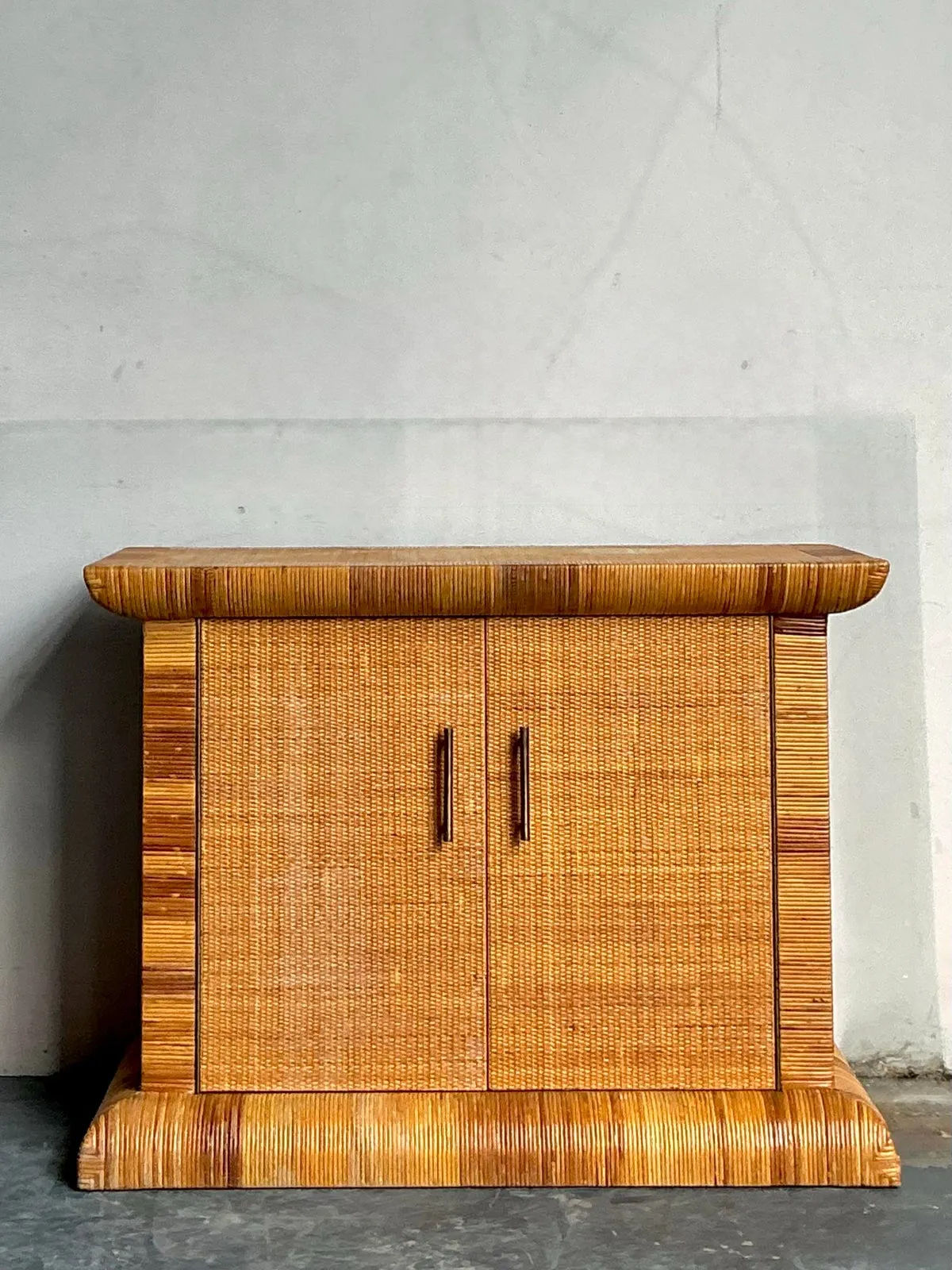 Vintage Boho Bielecky Brothers Woven Rattan Sideboard — additional photo 5