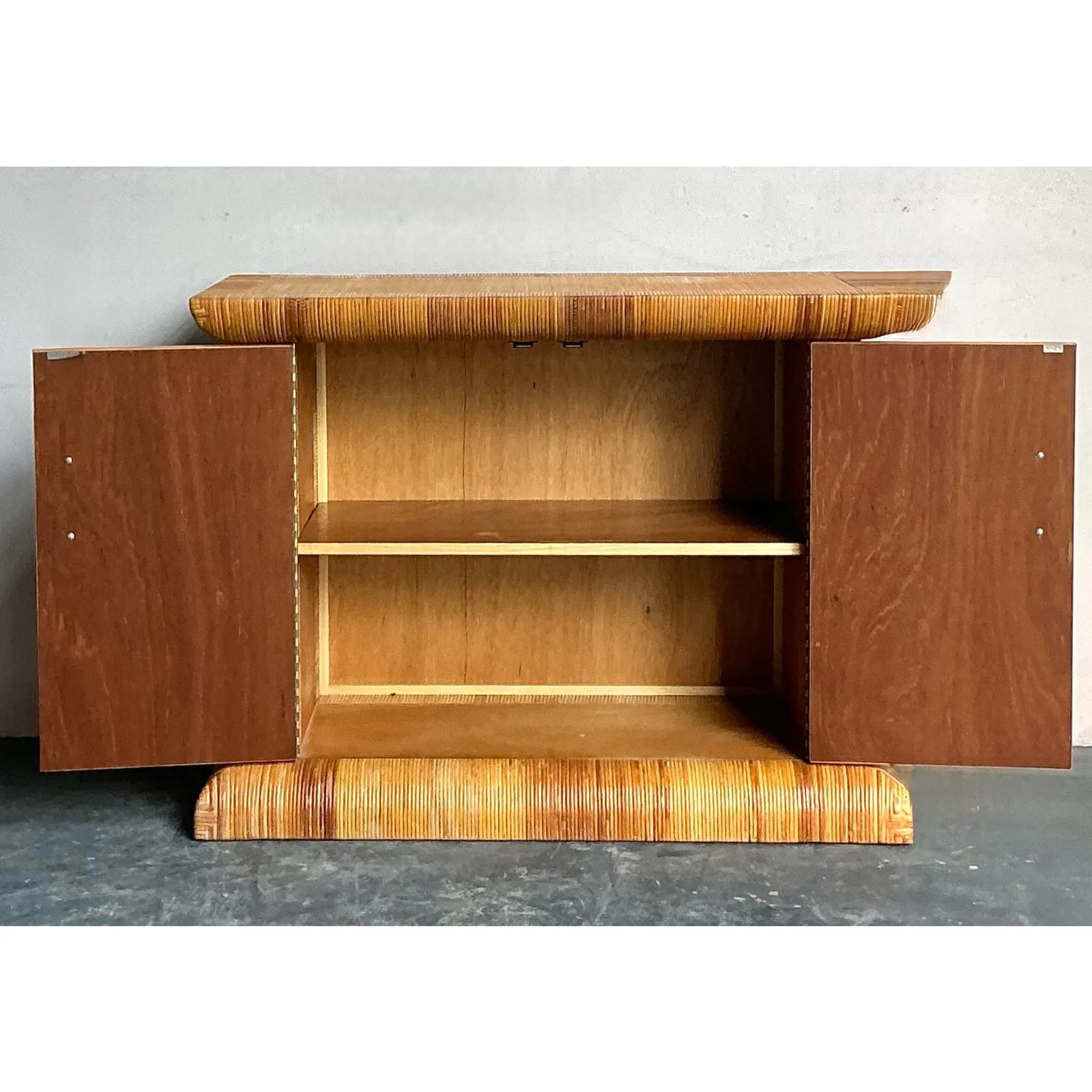 Vintage Boho Bielecky Brothers Woven Rattan Sideboard — additional photo 7