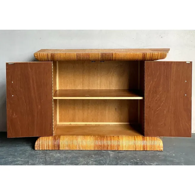 Vintage Boho Bielecky Brothers Woven Rattan Sideboard — additional photo 7