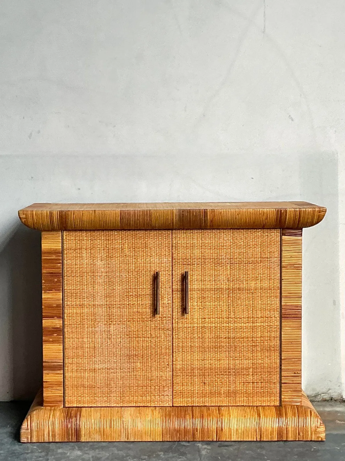 Vintage Boho Bielecky Brothers Woven Rattan Sideboard — additional photo 8