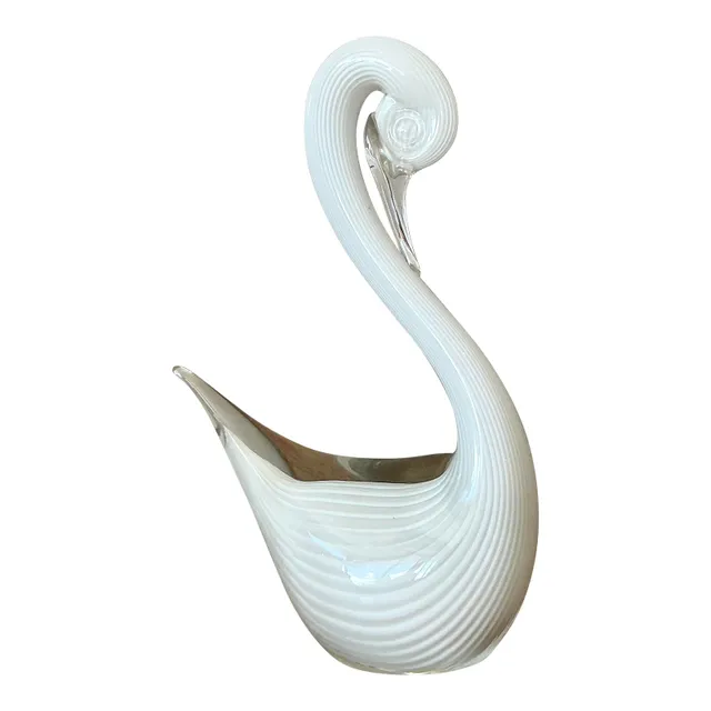 Vintage Italian Art Glass Swan — additional photo 1