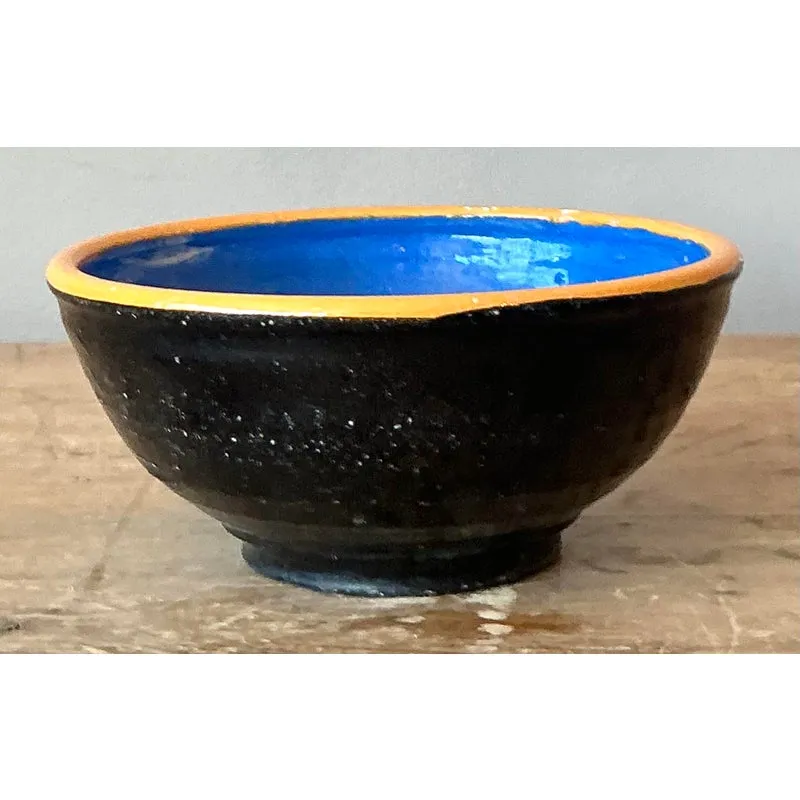 Vintage Boho Studio Pottery Polka Dot Bowl — additional photo 4