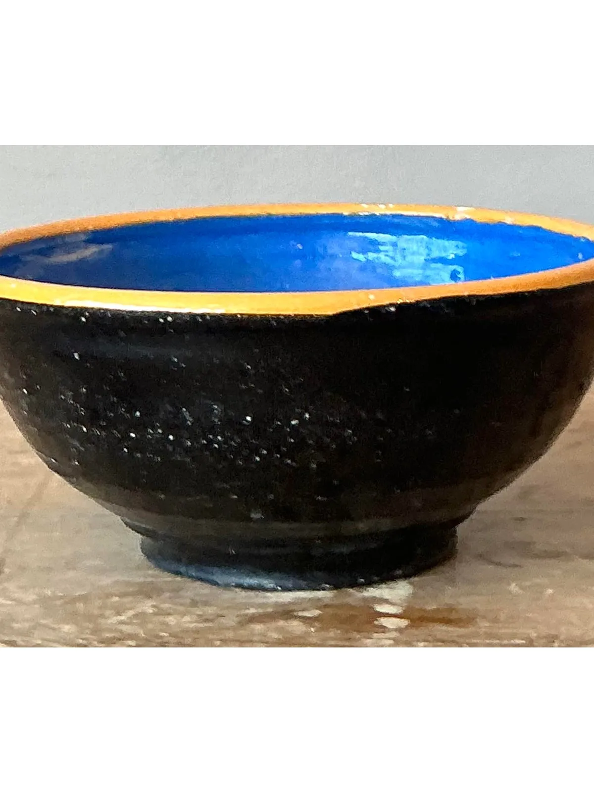 Vintage Boho Studio Pottery Polka Dot Bowl — additional photo 6