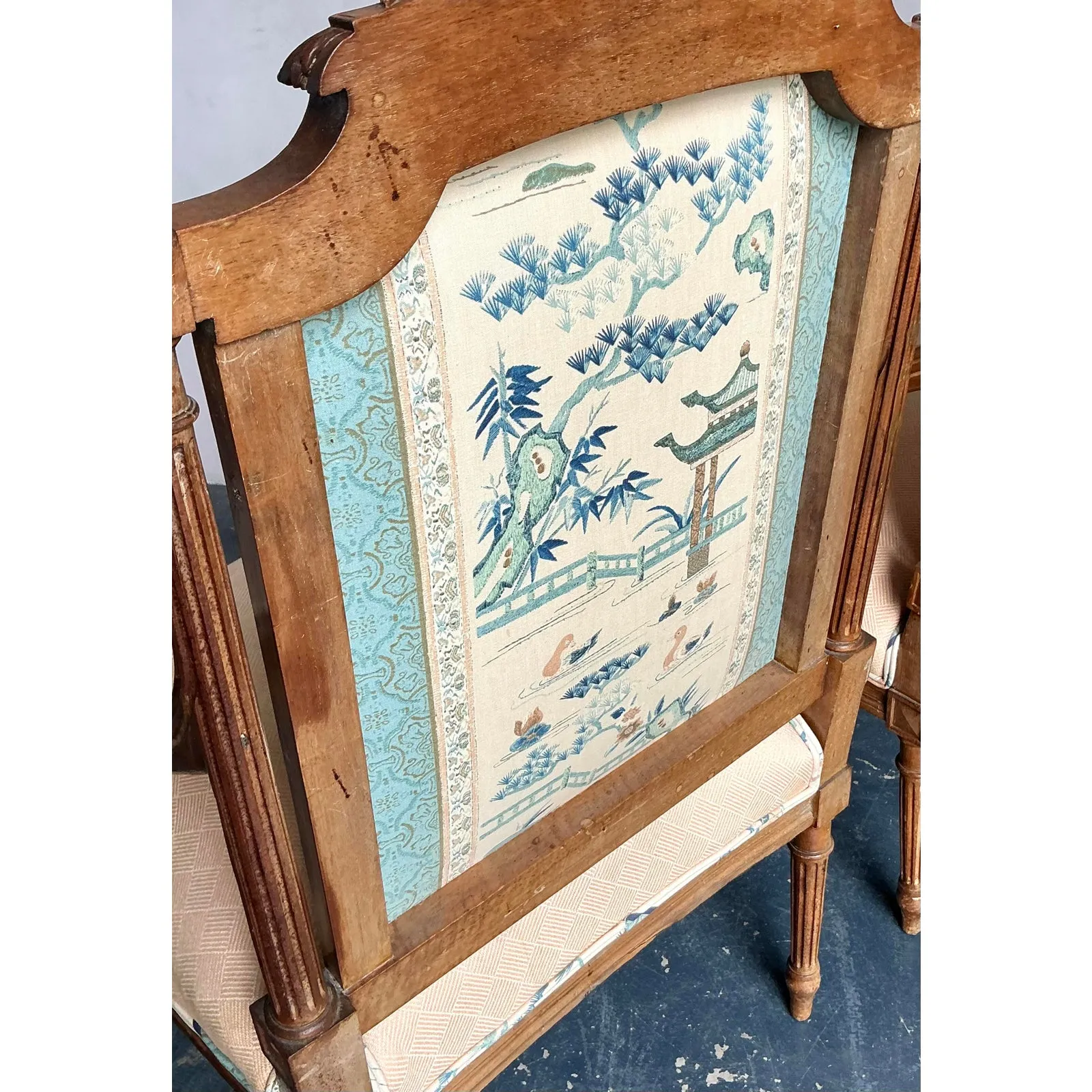 Vintage Regency Hand Carved Fauteuil Chairs - A Pair — additional photo 4