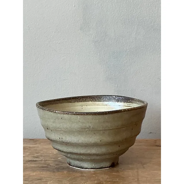 Vintage Boho Studio Pottery Bowl - Ceramic, 6W x 3.2H — additional photo 2