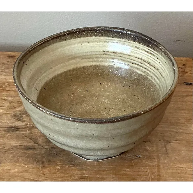 Vintage Boho Studio Pottery Bowl - Ceramic, 6W x 3.2H — additional photo 4