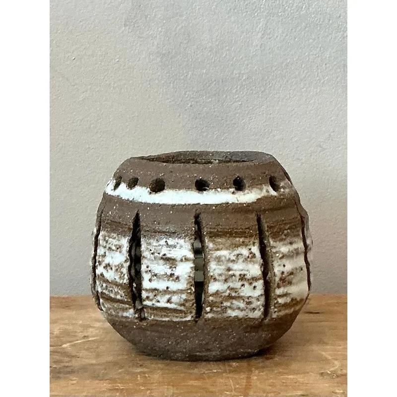 Vintage Boho Studio Pottery Votive — additional photo 2