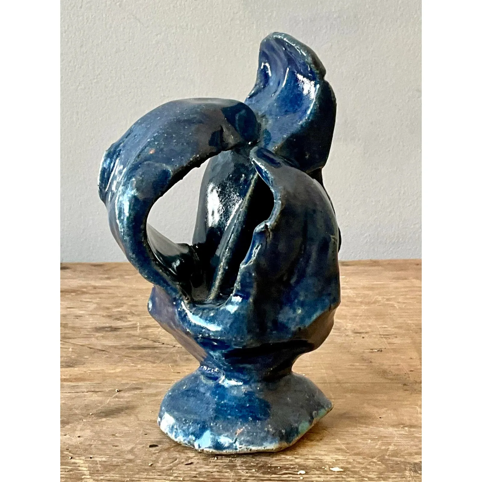 Vintage Boho Abstract Studio Pottery Sculpture — additional photo 5