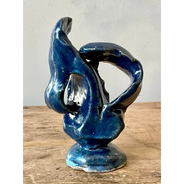 Vintage Boho Abstract Studio Pottery Sculpture — additional photo 1