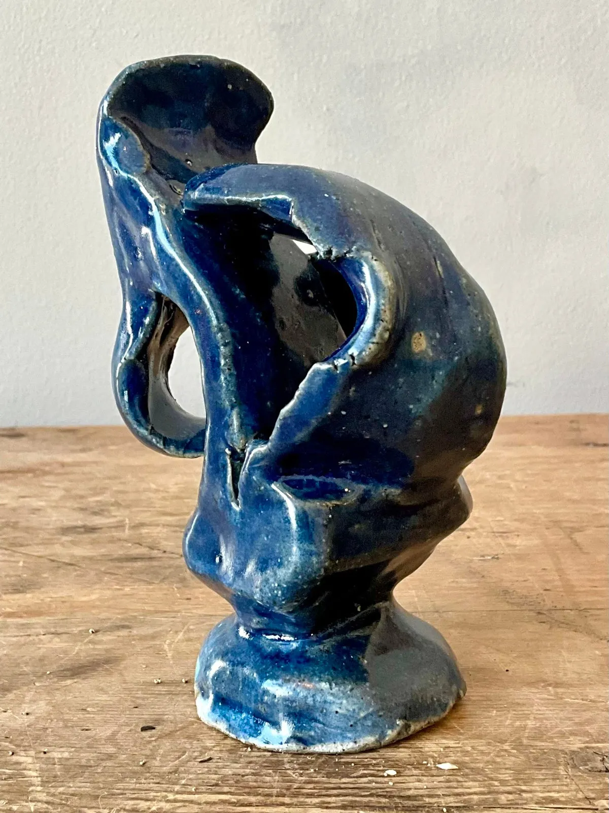 Vintage Boho Abstract Studio Pottery Sculpture — additional photo 3