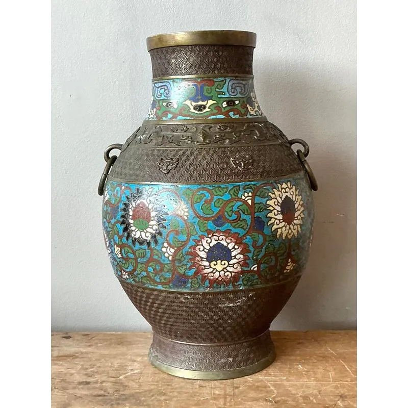 Vintage Asian Cloisonné Vase — additional photo 2