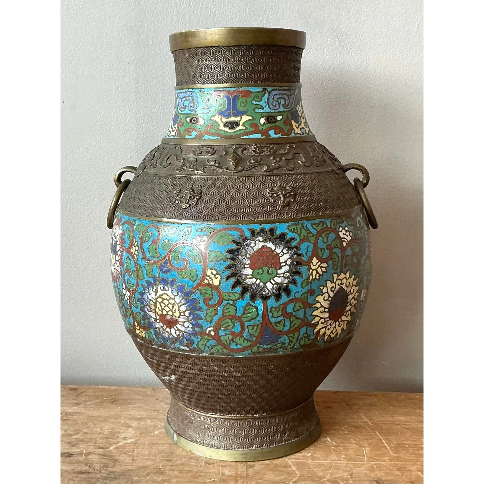 Vintage Asian Cloisonné Vase — additional photo 3