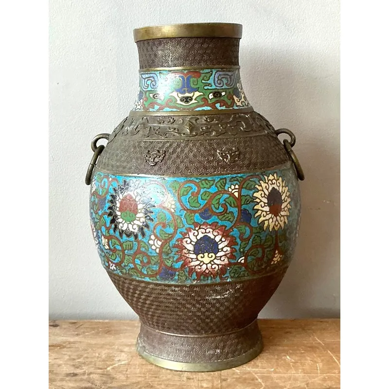 Vintage Asian Cloisonné Vase — additional photo 4