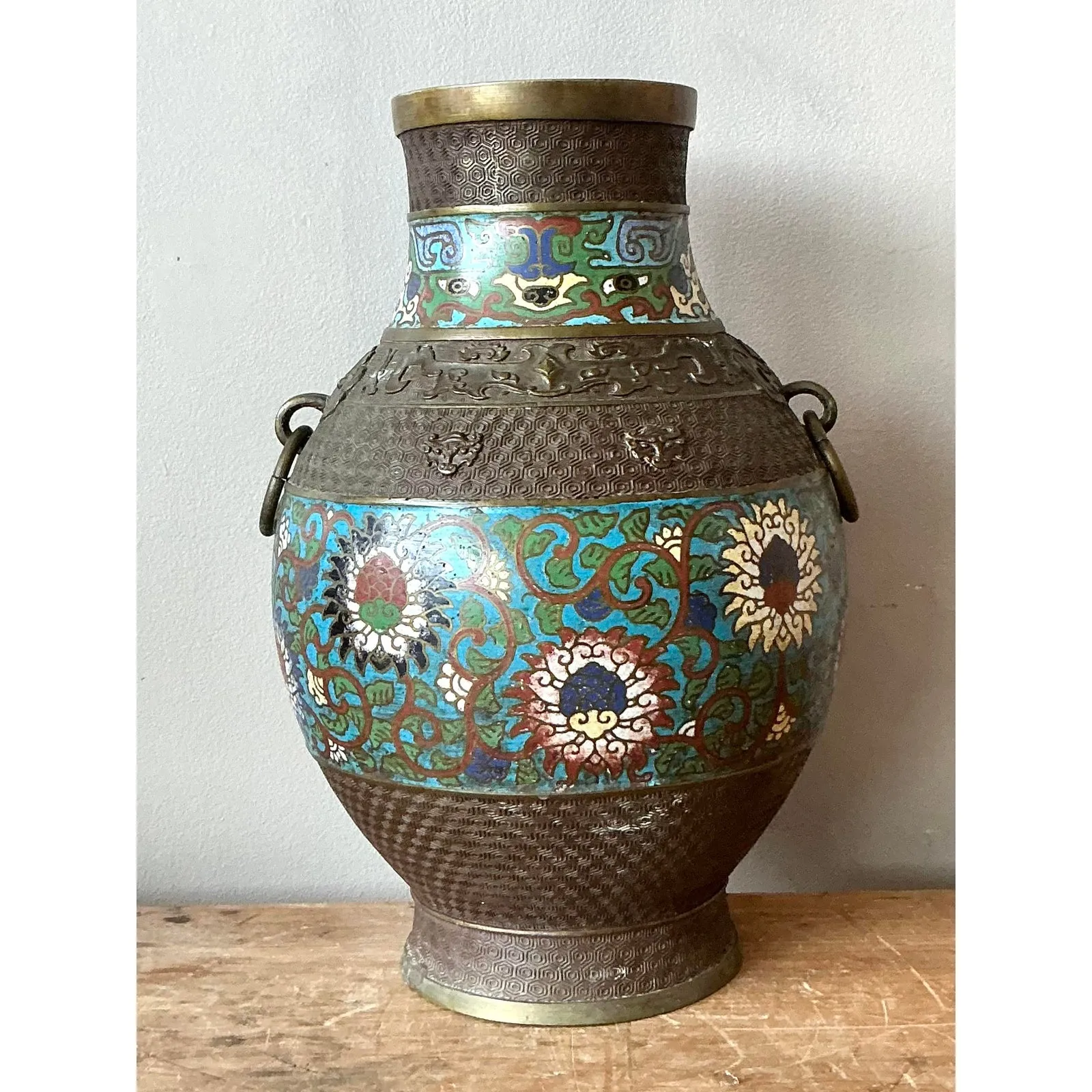 Vintage Asian Cloisonné Vase — additional photo 5