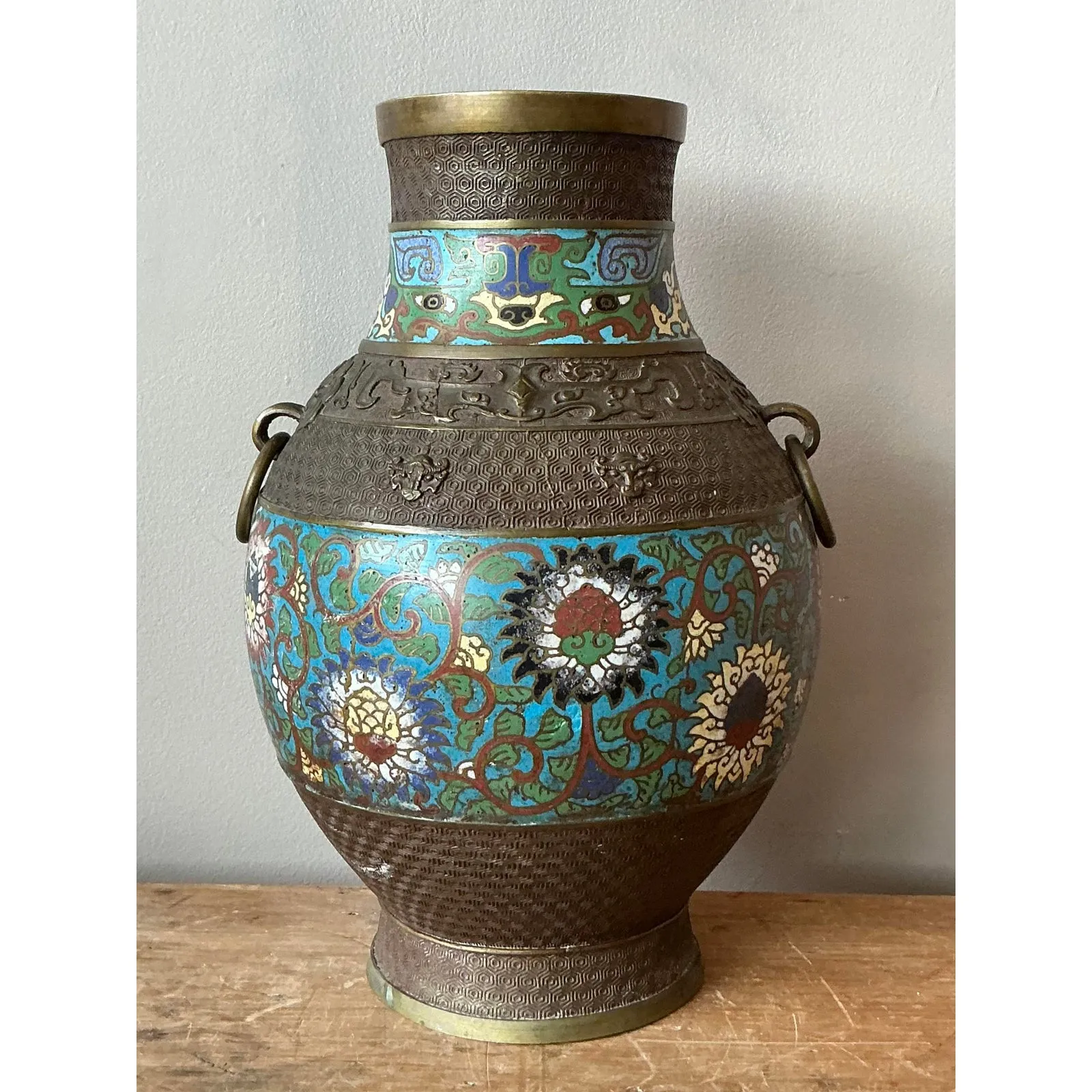Vintage Asian Cloisonné Vase — additional photo 7