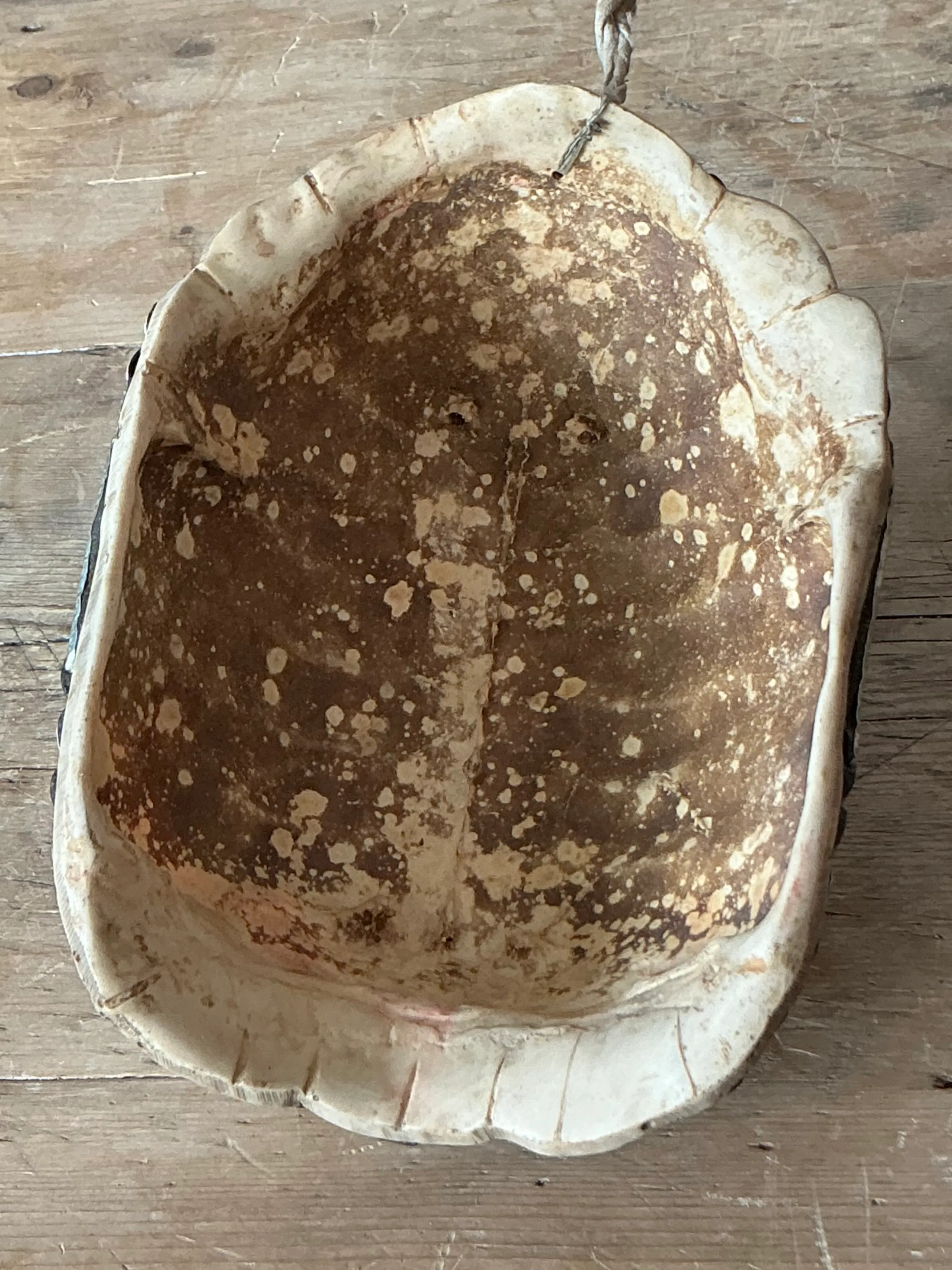 Vintage Boho Tibetan Kapqla Turtle Shell Mask — additional photo 2