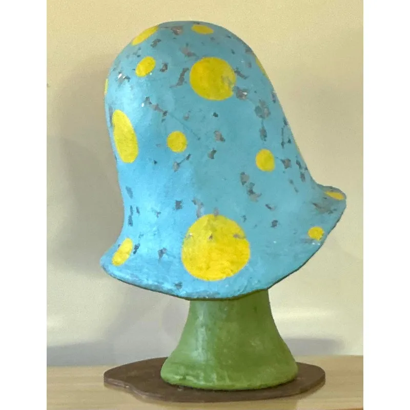 Vintage Boho Monumental Fiberglass Mushrooms - Set of 2 — additional photo 3