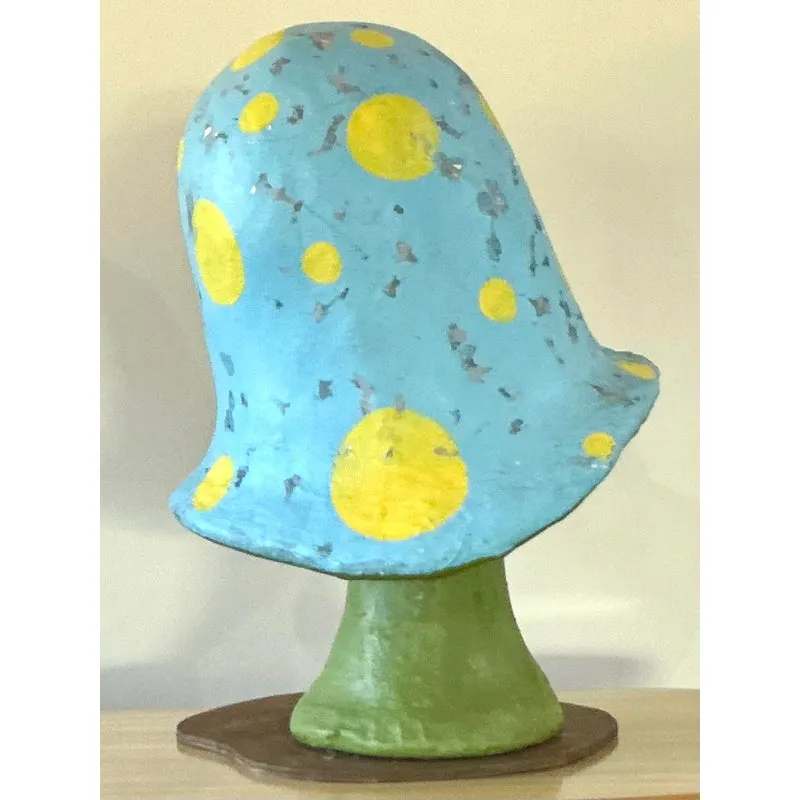 Vintage Boho Monumental Fiberglass Mushrooms - Set of 2 — additional photo 5