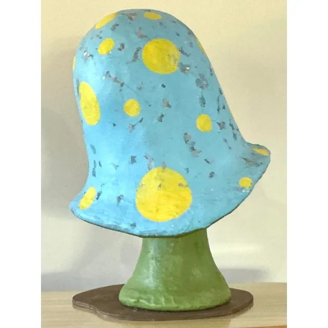 Vintage Boho Monumental Fiberglass Mushrooms - Set of 2 — additional photo 5